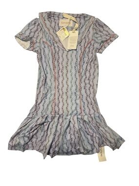Dondolo- Women’s  Collared Golf Dress Iga Bloom Print Pleated Floral